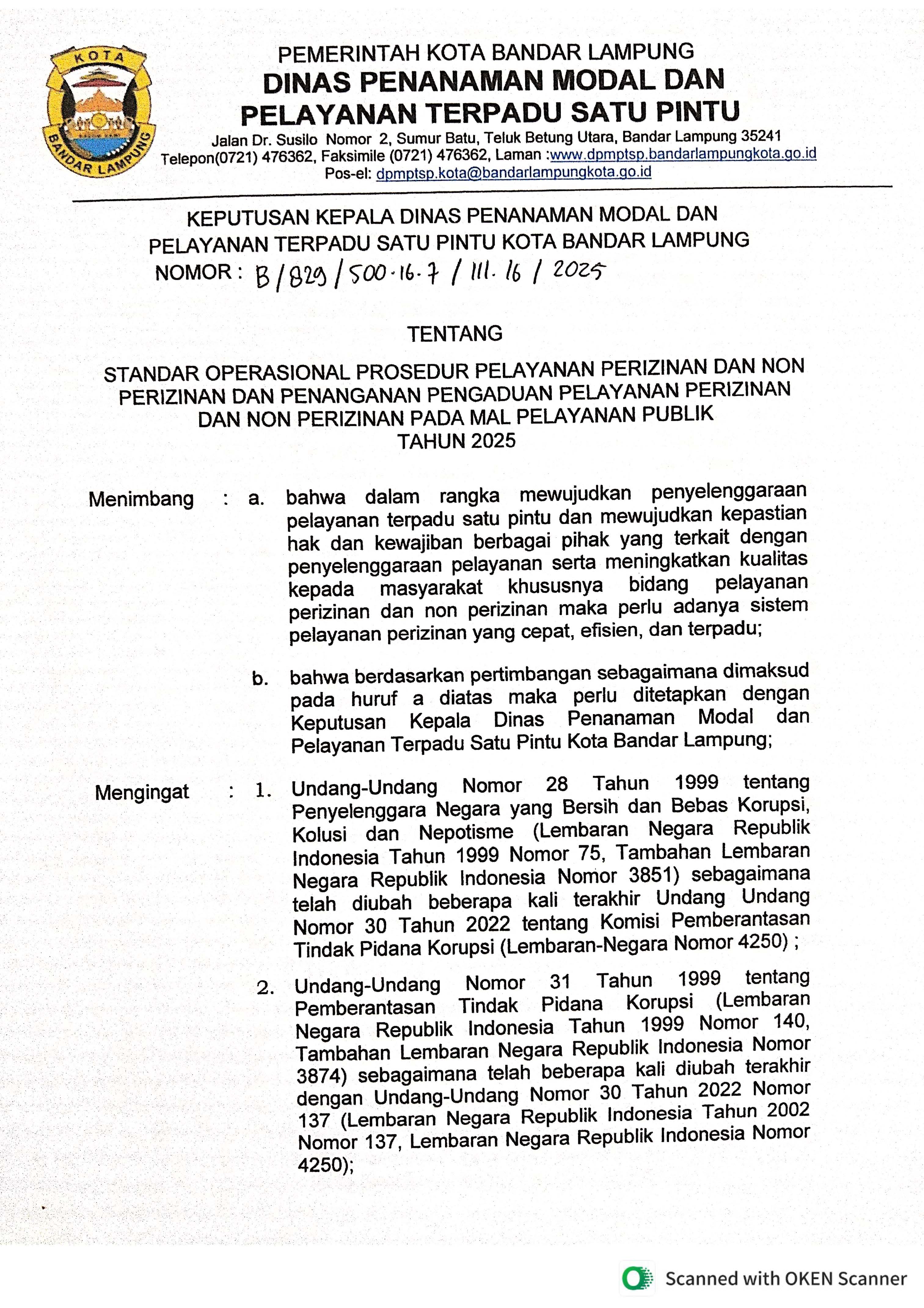 Preview SOP Pelayanan
